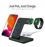 Wireless Charger Stand 15W Fast Charging Dock Station