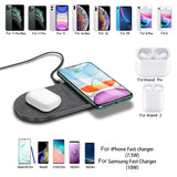 Dual Seat Qi Wireless Charger 20W Double Fast Charging Pad