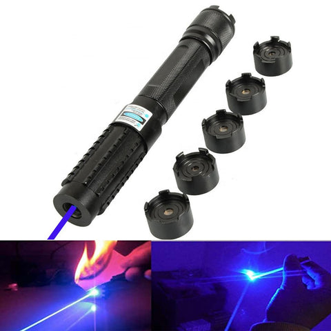 High Power Blue Laser Torch Flashlight 450nm 10000m