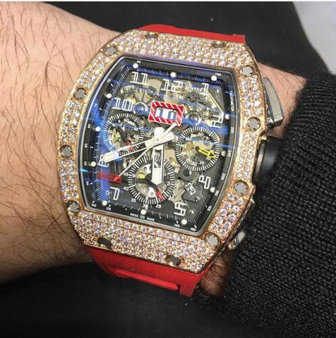 Automatic Watch RM Luxury Quartz Men's Watch Rubber Strap