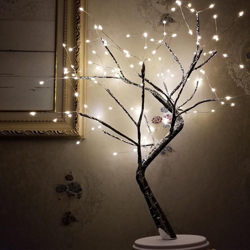 LED Copper Wire Tree Shape Night Lamp Table Light – Cool Products ...