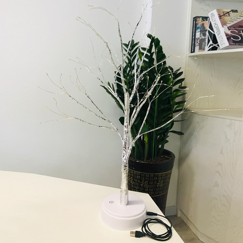 LED Copper Wire Tree Shape Night Lamp Table Light – Cool Products ...