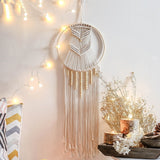 Nordic Star Moon Macrame Dream Catcher Room Decoration