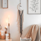 Nordic Star Moon Macrame Dream Catcher Room Decoration