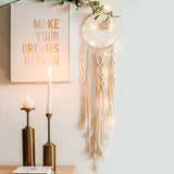 Nordic Star Moon Macrame Dream Catcher Room Decoration