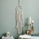 Nordic Star Moon Macrame Dream Catcher Room Decoration