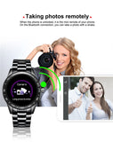 Lige Steel Band Smart Watch Men Heart Rate Blood Pressure