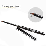 Nail Art Lines Painting Black Pen Brush Striper