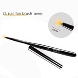 Nail Art Lines Painting Black Pen Brush Striper