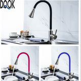 Silica Gel Nose Any Direction Rotating Single Handle Kitchen Tap Faucet