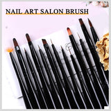 Nail Art Lines Painting Black Pen Brush Striper