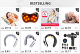 Electric Neck Massager Pulse Back 6 Modes Relief Tool Health Care