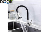 Silica Gel Nose Any Direction Rotating Single Handle Kitchen Tap Faucet