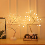 LED Copper Wire Tree Shape Night Lamp Table Light