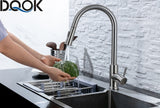 Touch Control Sink Tap Kitchen Faucets Pull Out Black