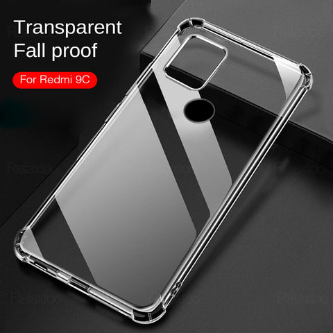 Phone Back Cover Case For Xiaomi Redmi Shockproof Transparent Soft Flip