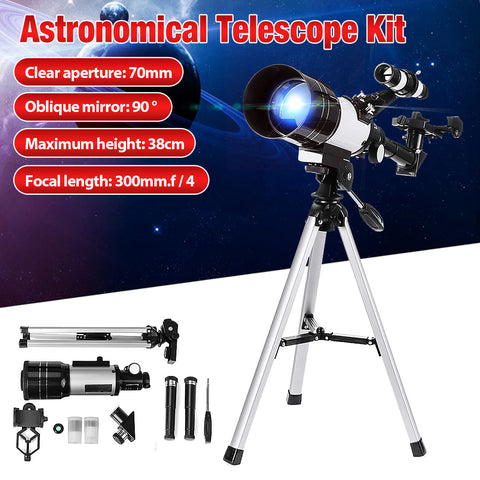 150X Refraction Astronomical Telescope Kit Portable Tripod