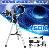 150X Refraction Astronomical Telescope Kit Portable Tripod