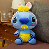 Lilo And Stitch Cartoon Model 35cm Giant Stuffed Plush Doll Kids Boys Toy Gift