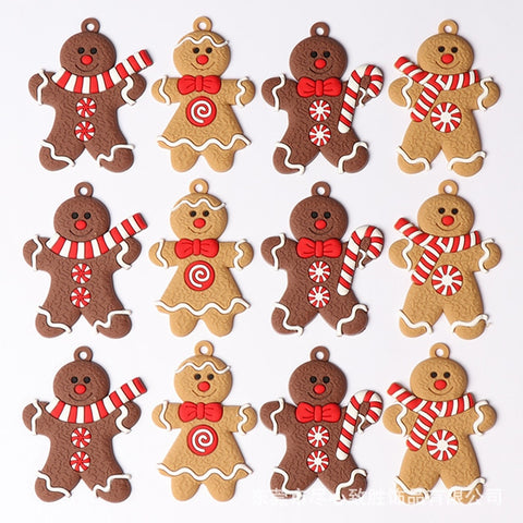 Gingerbread Man Ornaments Xmas Tree Hanging Pendant Charms