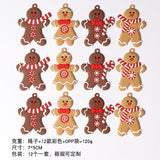 Gingerbread Man Ornaments Xmas Tree Hanging Pendant Charms