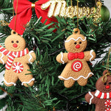 Gingerbread Man Ornaments Xmas Tree Hanging Pendant Charms