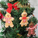 Gingerbread Man Ornaments Xmas Tree Hanging Pendant Charms