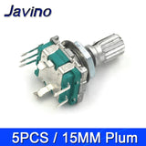 360 Degree Rotary Encoder Push Button Switch Handle 5pcs