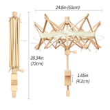 Wooden Winder Holder Umbrella Fiber String Wool Swift Yarn Thread Knitting Tools