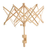 Wooden Winder Holder Umbrella Fiber String Wool Swift Yarn Thread Knitting Tools
