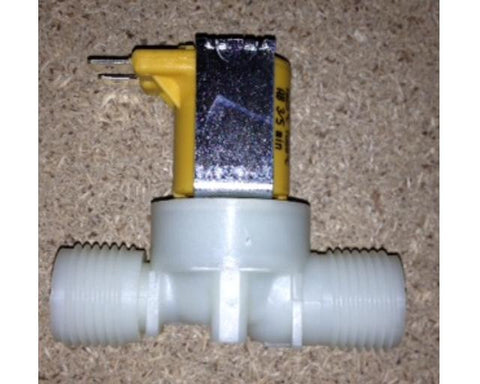 Single 180 Degree Mains Water Solenoid Valve, 24v AC & DC (Dual Rated), 1/2" BSP Male Threads