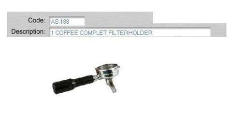 Single Filter Holder (Portafilter) Suitable for CMA, Wega, Astoria, Costa, Astra, Brasilia, Gaggia, Pavoni